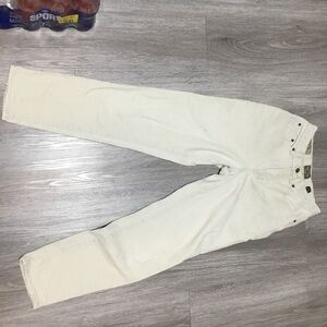 Women's Straight Leg Jeans - White